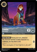 Simba - Lost Prince - Disney Lorcana