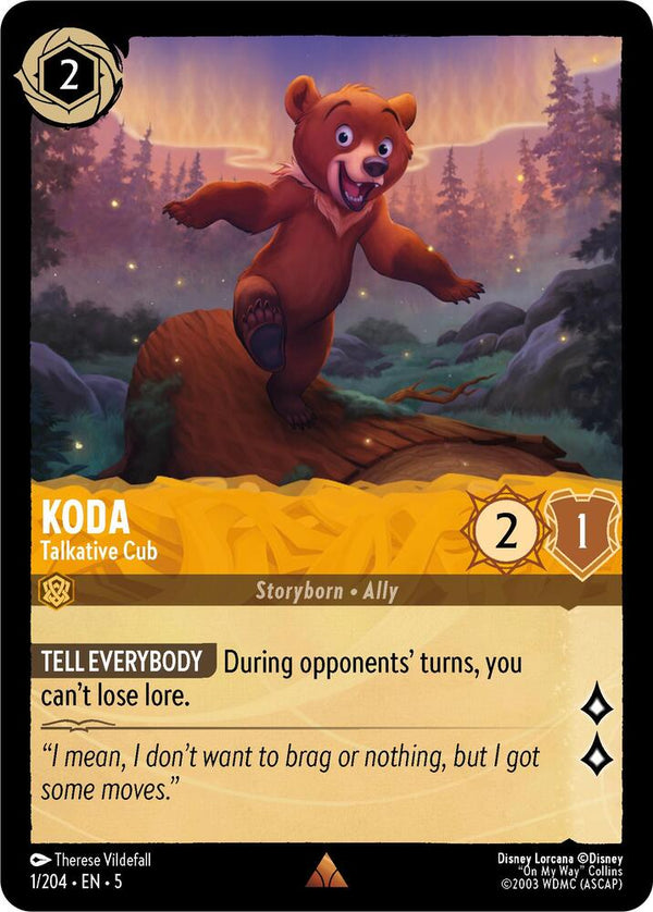 Koda - Talkative Cub - Disney Lorcana