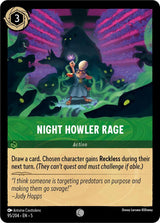 Night Howler Rage - Disney Lorcana