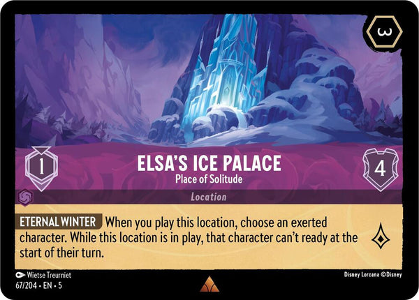 Elsa's Ice Palace - Place of Solitude - Disney Lorcana