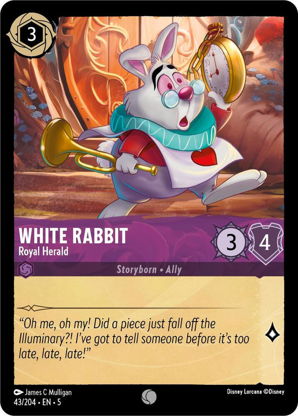 White Rabbit - Royal Herald - Disney Lorcana