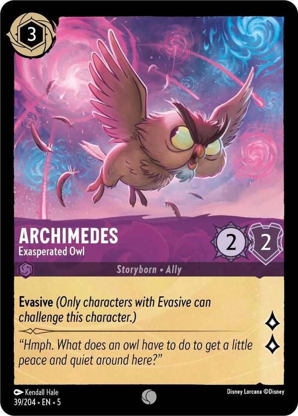 Archimedes - Exasperated Owl - Disney Lorcana