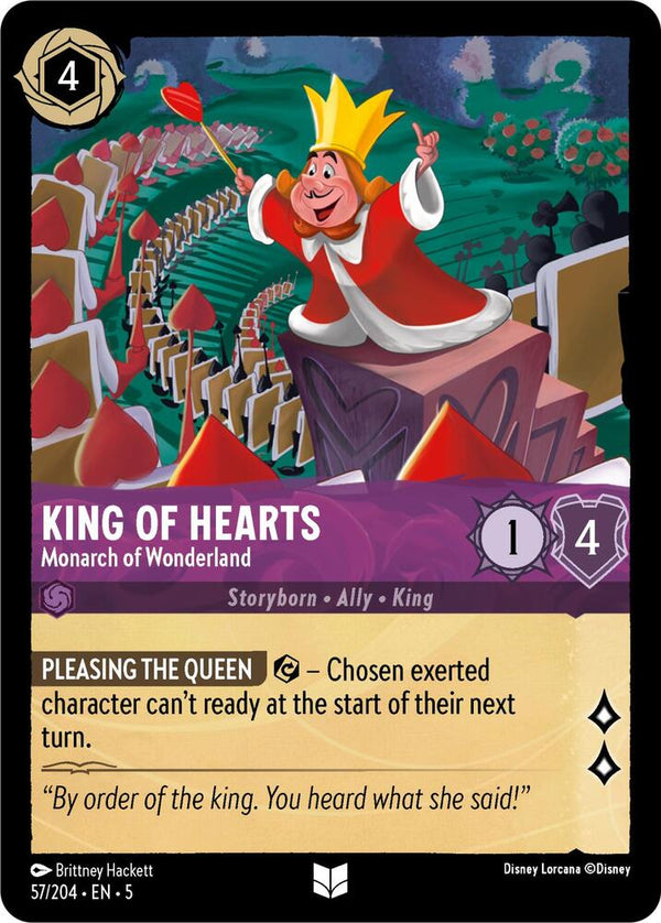 King of Hearts - Monarch of Wonderland - Disney Lorcana