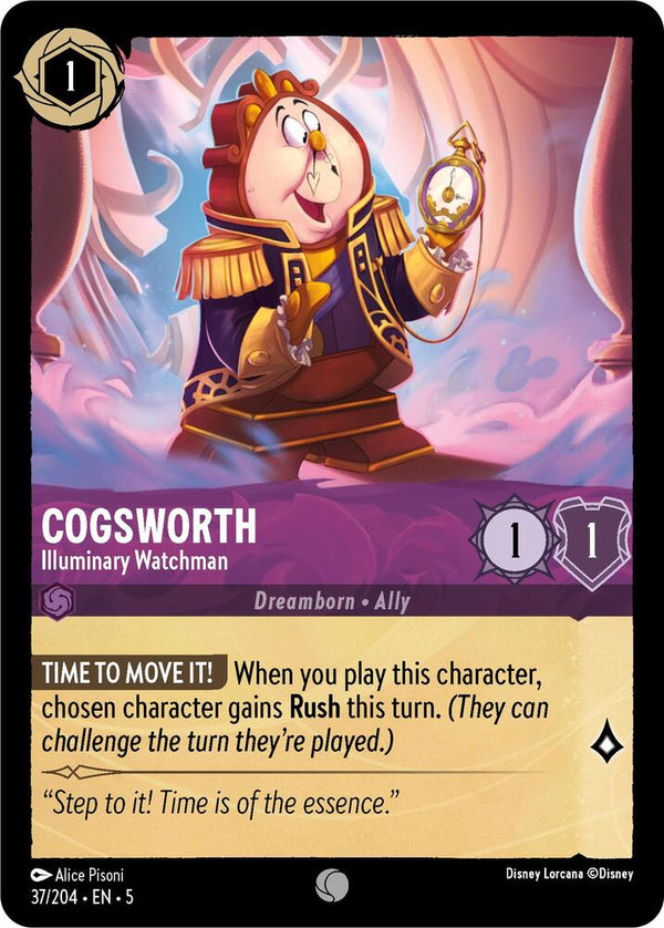 Cogsworth - Illuminary Watchman - Disney Lorcana