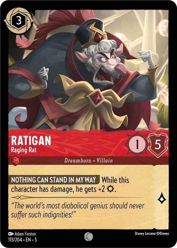 Ratigan - Raging Rat - Disney Lorcana