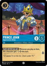 Prince John - Opportunistic Briber - Disney Lorcana