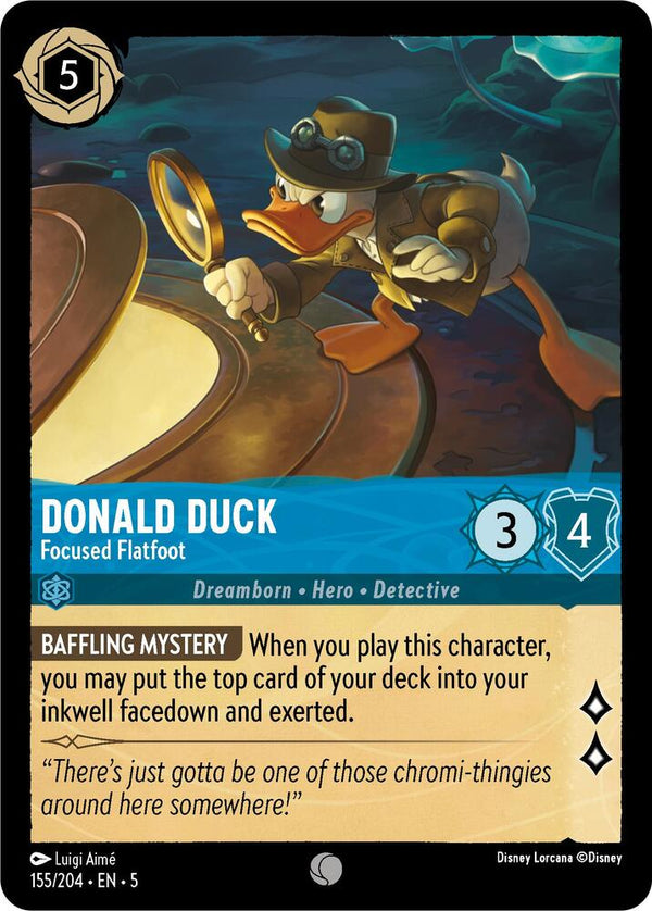 Donald Duck - Focused Flatfoot - Disney Lorcana