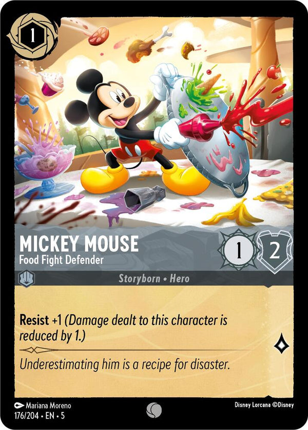 Mickey Mouse - Food Fight Defender - Disney Lorcana
