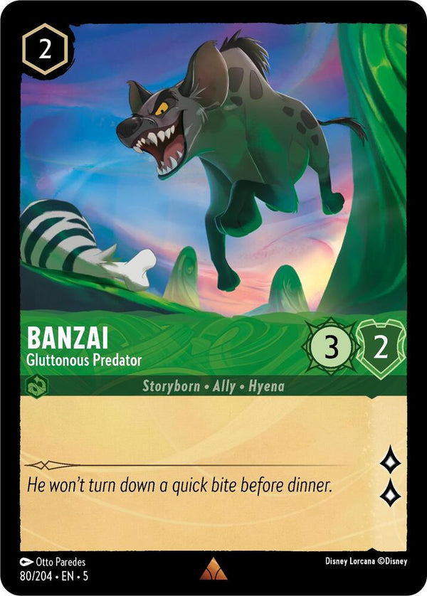 Banzai - Gluttonous Predator - Disney Lorcana