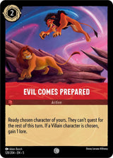 Evil Comes Prepared - Disney Lorcana