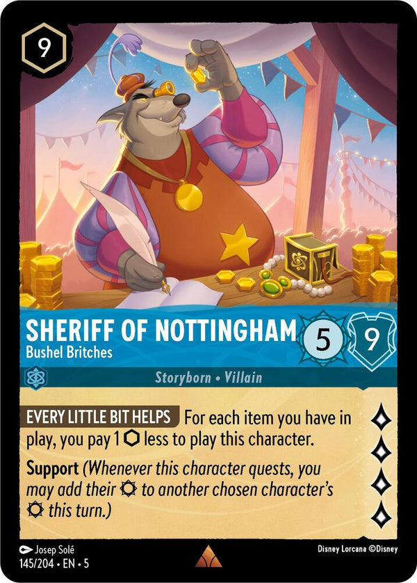 Sheriff of Nottingham - Bushel Britches - Disney Lorcana