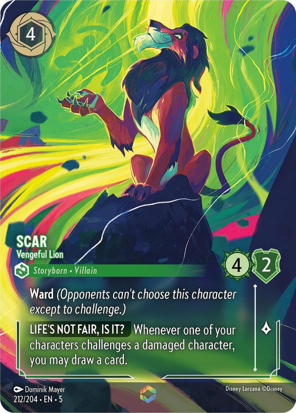 Scar - Vengeful Lion (Enchanted) - Disney Lorcana