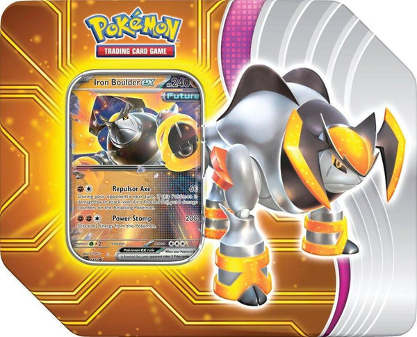 Paradox Destinies Tin [Iron Boulder ex] - Pokémon
