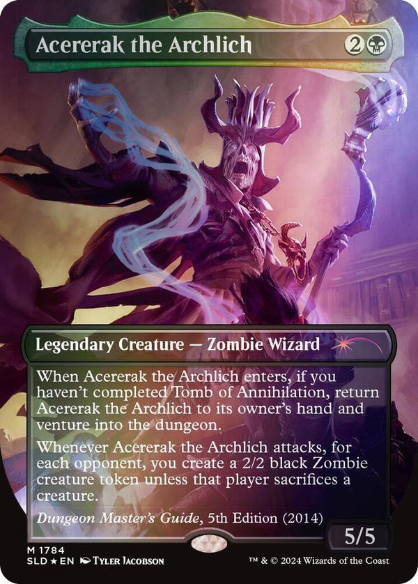 Acererak the Archlich (Rainbow Foil) - Magic: The Gathering