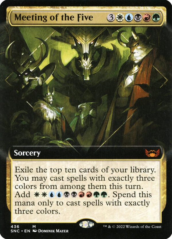 Meeting of the Five (Extended Art) - Magic: The Gathering