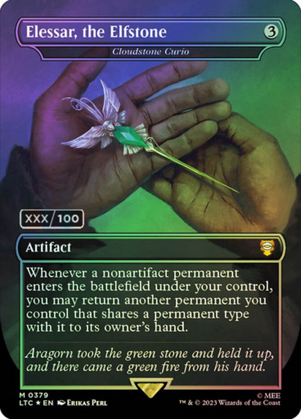 Elessar, the Elfstone - Cloudstone Curio (Serial Numbered) - Magic: The Gathering