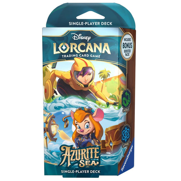 Disney Lorcana: Azurite Sea Starter Deck (Emerald & Sapphire) - Disney Lorcana