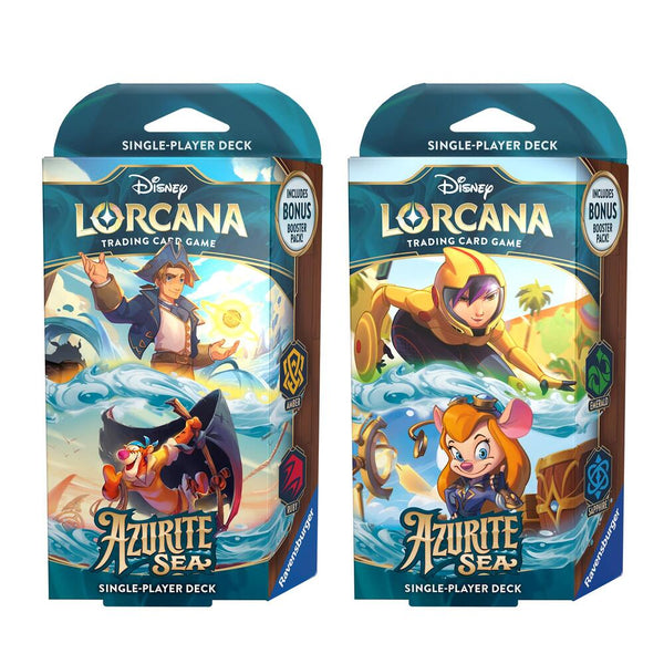 Disney Lorcana: Azurite Sea Starter Deck [Set of 2] - Disney Lorcana