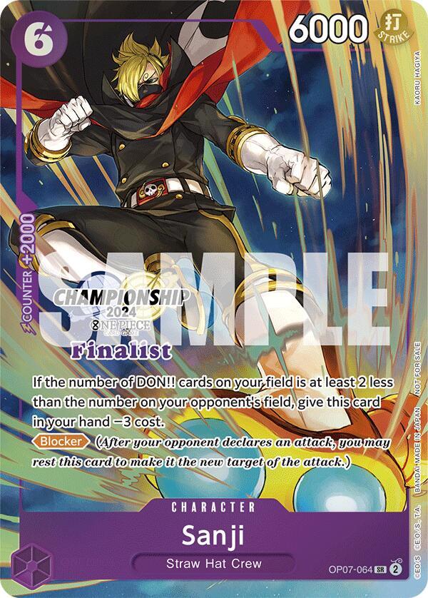 Sanji (Championship 2024 Finalist Card Set) - One Piece Card Game
