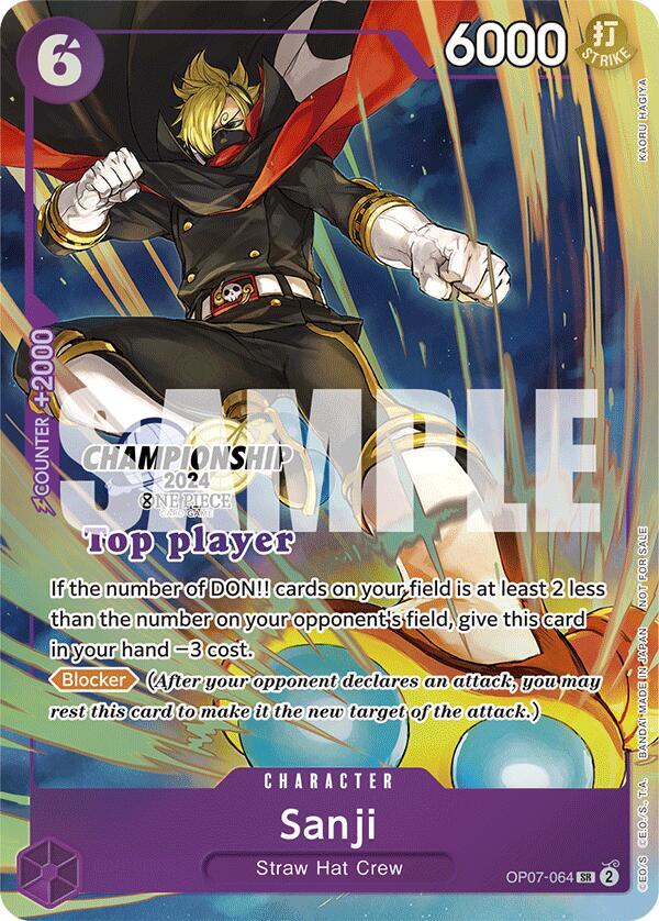 Sanji (Championship 2024 Top Player Pack) - One Piece Card Game