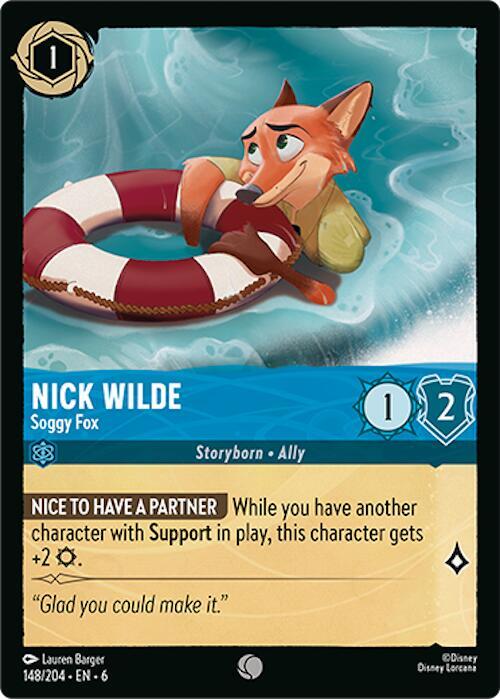 Nick Wilde - Soggy Fox - Disney Lorcana