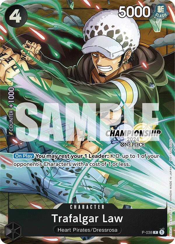 Trafalgar Law - P-038 (CS 2024 Event Pack Finalist) - One Piece Card Game