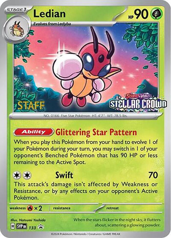 Ledian - 133 (Prerelease) [Staff] - Pokémon