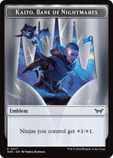 Emblem - Kaito, Bane of Nightmares - Magic: The Gathering