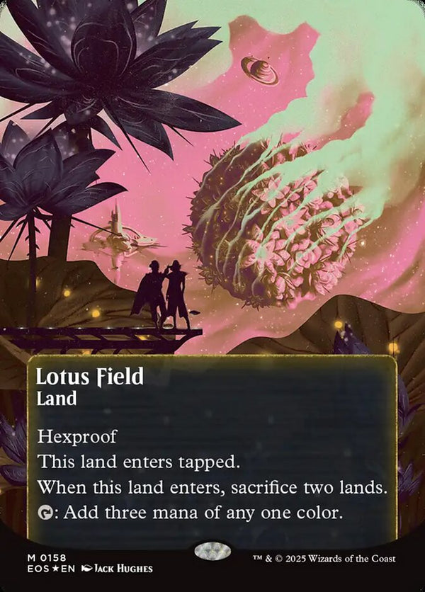 Lotus Field (0158) (Borderless) (Galaxy Foil) - Magic: The Gathering