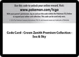Code Card - Sea & Sky Premium Collection - Pokémon