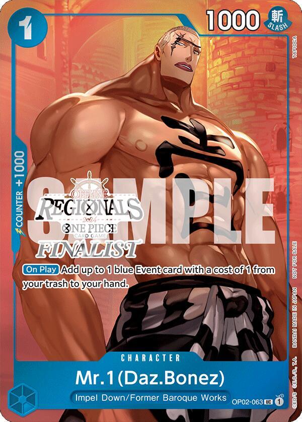 Mr.1 (Daz.Bonez) (Offline Regional 2024 Vol. 3) [Finalist] - One Piece Card Game