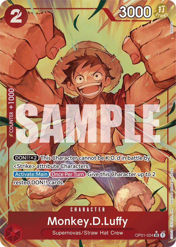 Monkey.D.Luffy (OP01-024) (Alternate Art) - One Piece Card Game