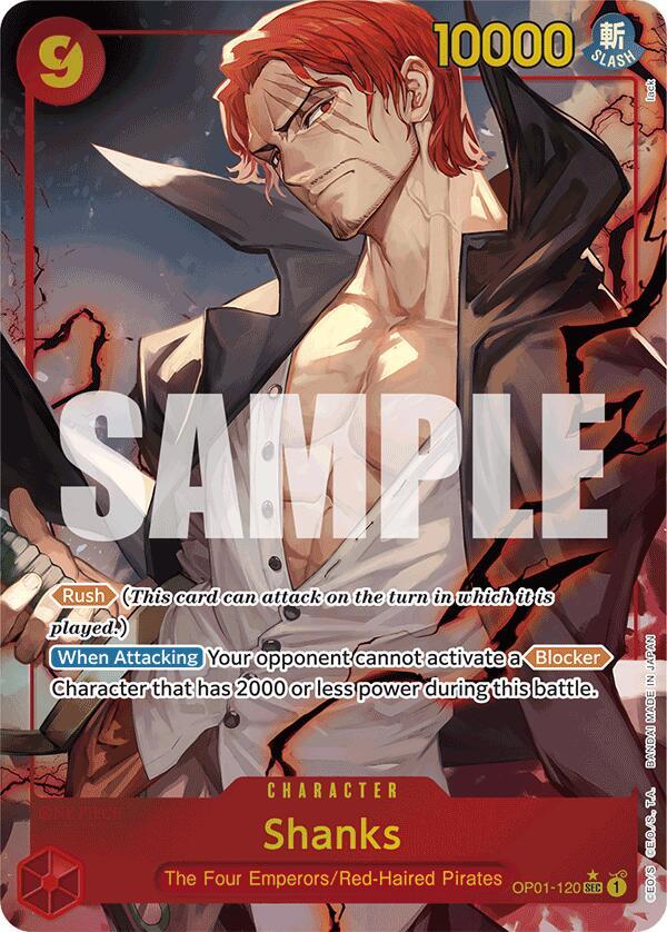 Shanks (OP01-120) (Alternate Art) - One Piece Card Game