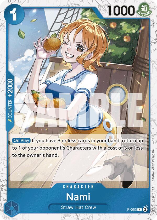 Nami (P-053) (Jolly Roger Foil) - One Piece Card Game