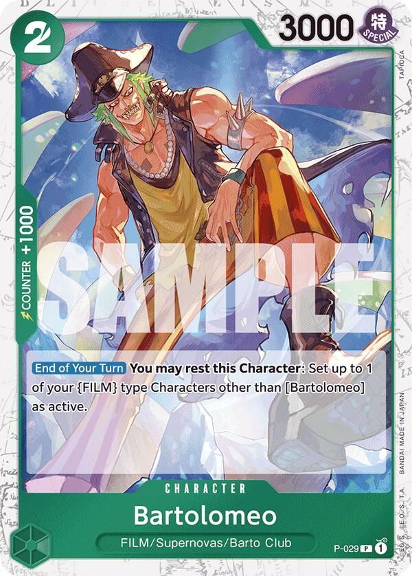 Bartolomeo (P-029) (Jolly Roger Foil) - One Piece Card Game