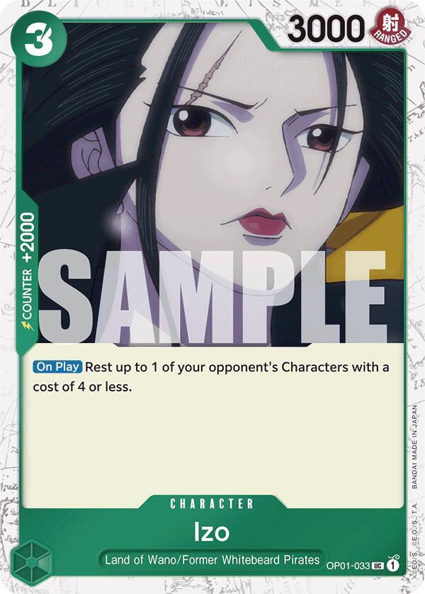 Izo (OP01-033) (Jolly Roger Foil) - One Piece Card Game