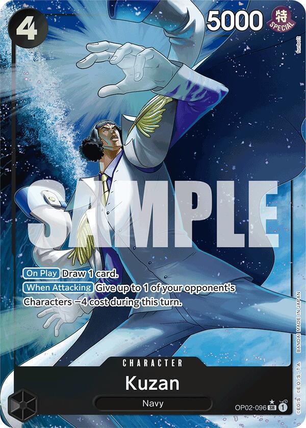 Kuzan (OP02-096) (Alternate Art) - One Piece Card Game