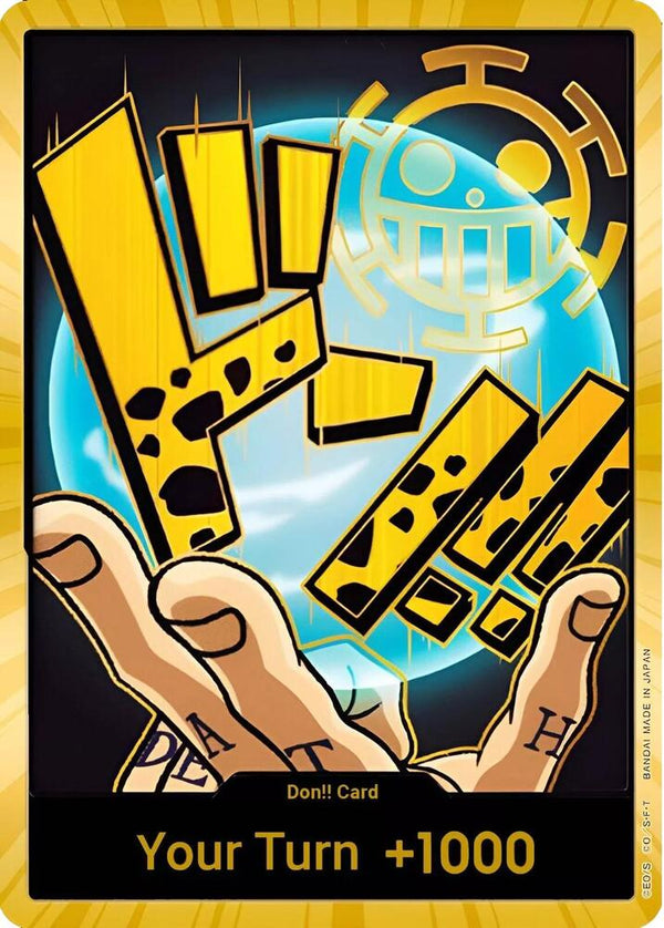DON!! Card (Trafalgar Law) (Gold) - One Piece Card Game