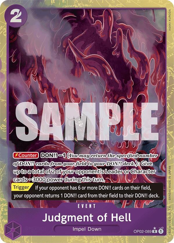 Judgment of Hell (Alternate Art) - One Piece Card Game