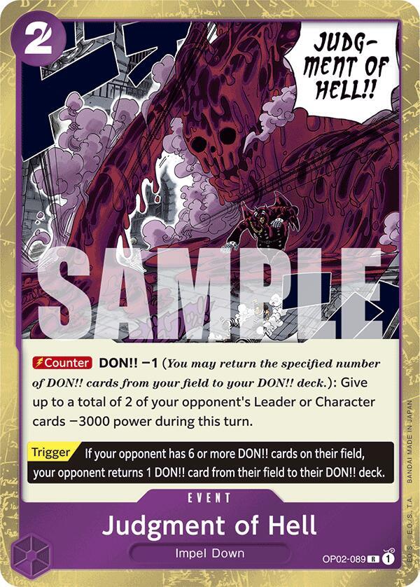 Judgment of Hell (Jolly Roger Foil) - One Piece Card Game
