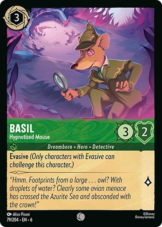 Basil - Hypnotized Mouse - Disney Lorcana