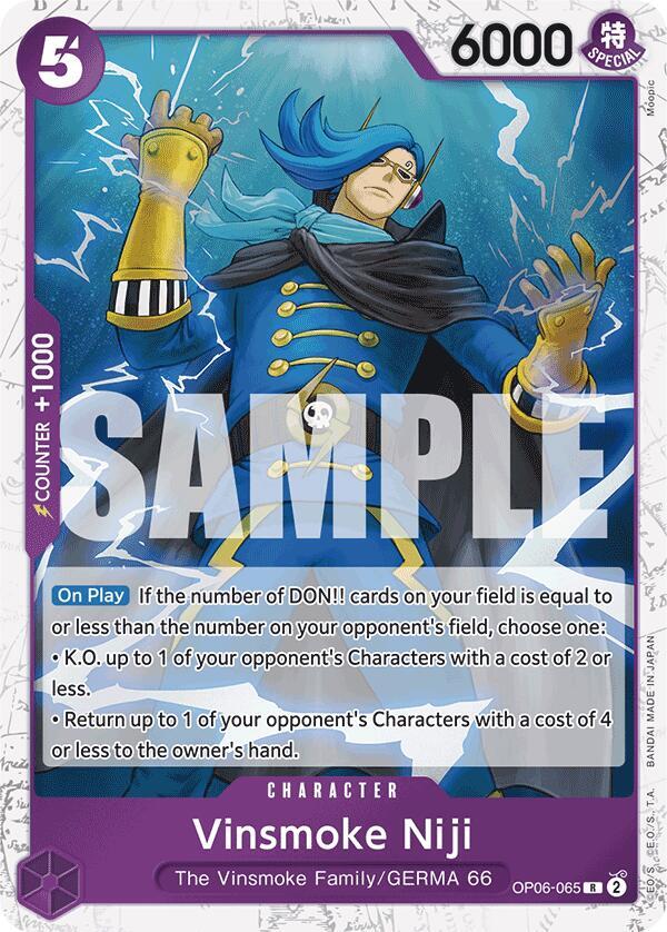 Vinsmoke Niji (OP06-065) (Jolly Roger Foil) - One Piece Card Game