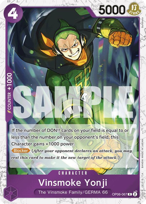 Vinsmoke Yonji (OP06-067) (Jolly Roger Foil) - One Piece Card Game