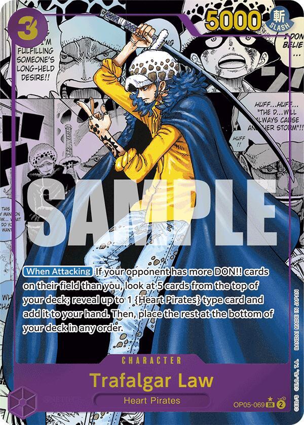 Trafalgar Law (OP05-069) (Manga) - One Piece Card Game