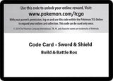 Code Card - Sword & Shield Build & Battle Box - Pokémon