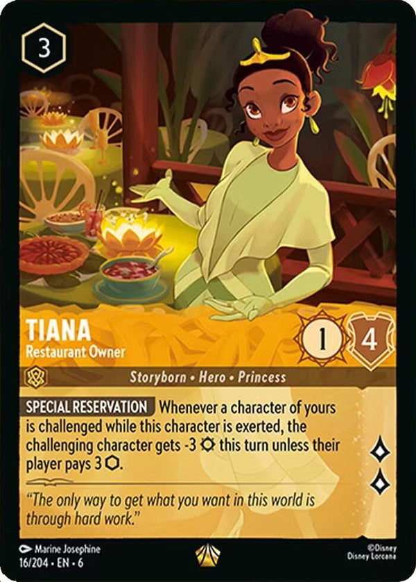 Tiana - Restaurant Owner - Disney Lorcana