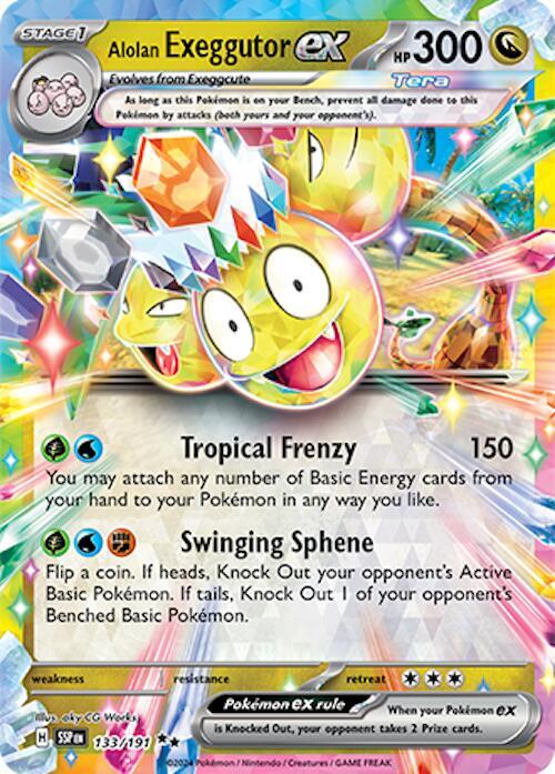 Alolan Exeggutor ex - 133/191 - Pokémon