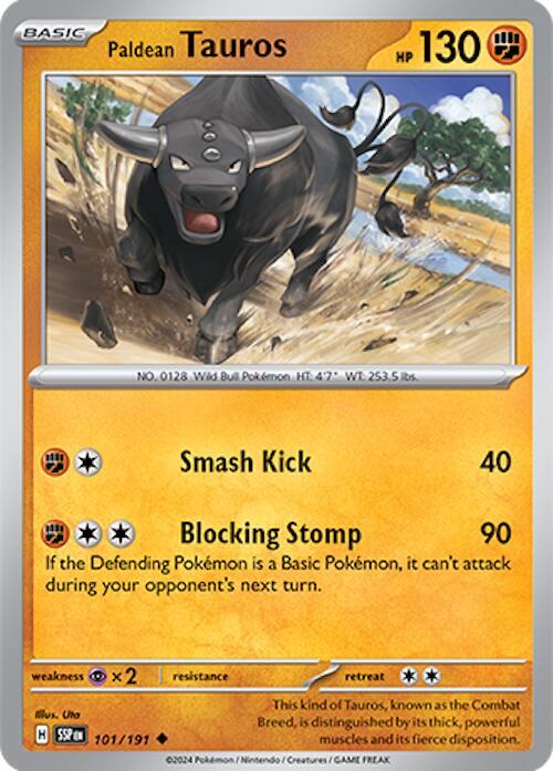 Paldean Tauros - 101/191 - Pokémon