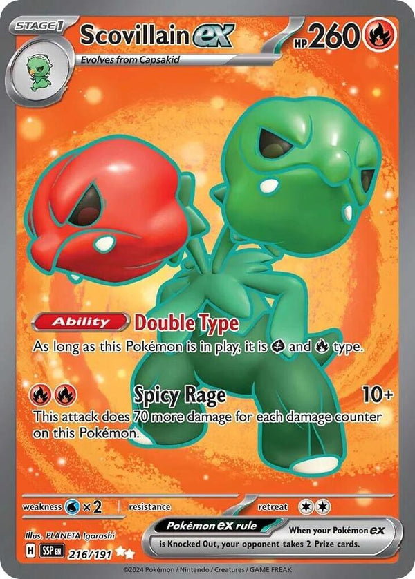 Scovillain ex - 216/191 - Pokémon