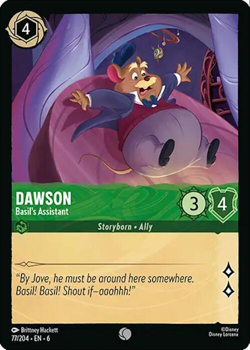 Dawson - Basil's Assistant - Disney Lorcana